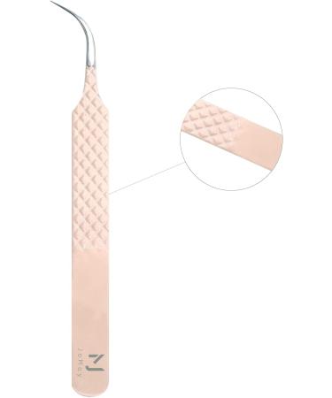 High Precision Stainless Steel Professional Tweezers for Eyelash Extensions - JM2-4 Pink - International Shipping - Buy Online on SooperMarket.com