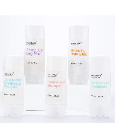 Travelwell Bulk Hotel Toiletries - 50 Individually Wrapped 30ml Shampoo & Conditioner + 50 Travel Soap Bars | Ideal for eCommerce & International Shipping - Buy Online on SooperMarket.com