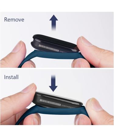 Buy Ainiv Adjustable Fitness Bracelets for Xiaomi Mi Band 3/4/5/6/7/8 - Waterproof Silicone/Nylon/Stainless Steel - 3-Pack in Black/Gray/Blue - Buy Online on SooperMarket.com