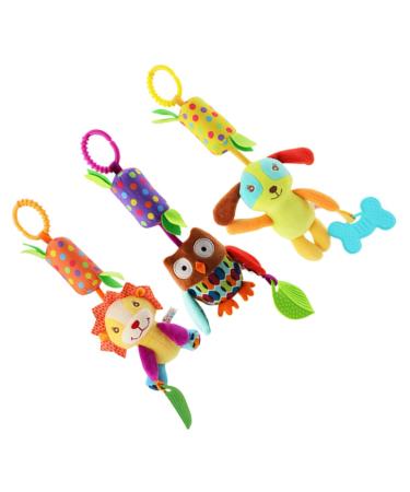Bestonzon 3st toy toddler toy toys for toddlers baby bed toys children's bed toys toys rotating bells Cartoon-toys multifunction