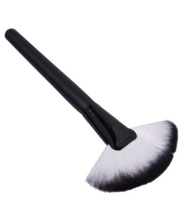 Large Slim Fan Makeup Brush Blending Highlighter Face Contour Powder Brush New Released Nice Design Black