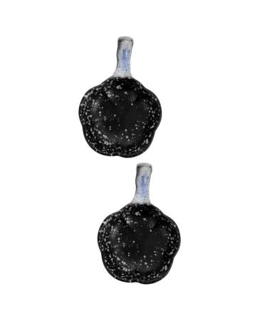 Milisten 2 Pcs Sauce Dish Sweet Plate Kitchen Supply Seasoning Dish Prep Bowl Ceramic Sauce Bowl Appetizer Dish Sushi Dipping Bowl Snack Plate Household Seasoning Plate Ceramics