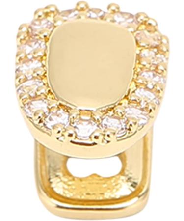 Shining Single Hip Hop False Tooth Halloween Festival Hip Hop Tooth Decoration for Men Women (Gold) - Buy Online on SooperMarket.com