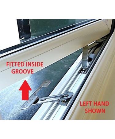 UPVC Window Restrictor Hook - Left Handed Child Safety Lock Catch - Buy Online on SooperMarket.com