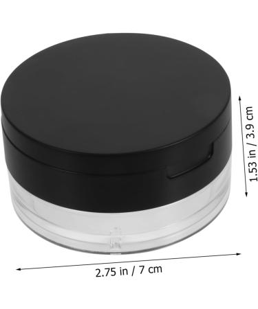 FOYTOKI 2pcs Elastic Mesh Loose Powder Box DIY Powder Case Travel Powder Case Makeup Powder Case Abs Black - Buy Online on SooperMarket.com
