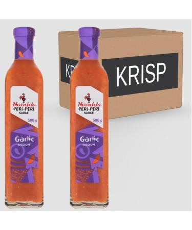 2 x 500g Medium Hot Spicy Garlic Sauce Red Pepper Peri Peri Flavour Dressing Marinade Seasoning - Buy Online on SooperMarket.com