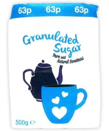Sugar Granulated White - Pure Sugar Multipack RRP Price Marked (4x500g) 1 count (Pack of 1) - Buy Online on SooperMarket.com