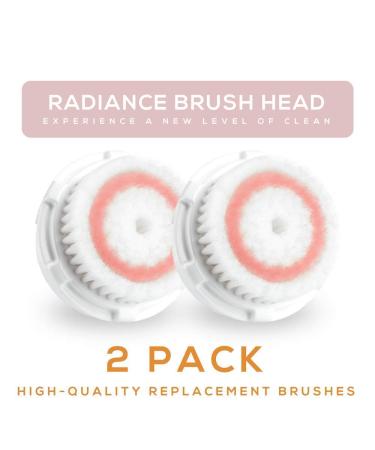 Brushot 2 Pack Compatible Radiance Brush Head Replacement for Mia 1, 2, 3, Alpha Fit, Smart Profile Uplift - 2 Count - Buy Online on SooperMarket.com