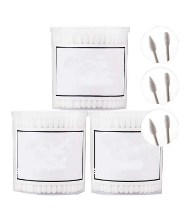 600 Counts Cotton Swabs Natural Double Tipped Organic Cruelty Free Ear Buds B01