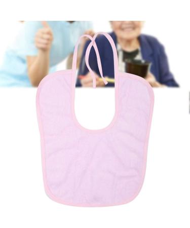  Mealtime Bib Elderly Bib Skin-friendly Breathable Waterproof Adjustable Belt for(Light pink 31 * 42) - Buy Online on SooperMarket.com