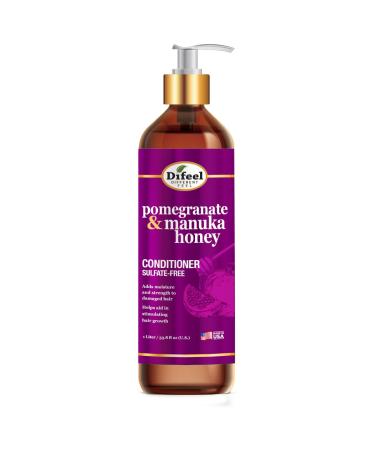 Difeel Pomegranate & Manuka Honey Sulfate-Free Conditioner 33.8 oz. for Dry Damaged Hair
