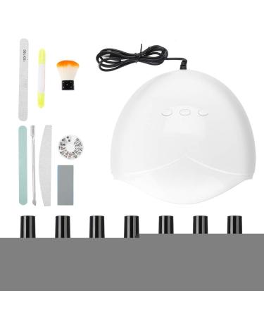 UV LED Gel Nail Set Dekaim UV LED Gel Nail Art Set 36W UV Gel Dryer Light Top&Base Manicure Set(4#)