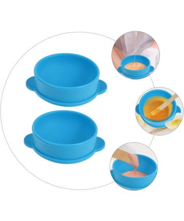 Stobok 8-Piece Silicone Waxing Bowl Set - Non-Stick Hair Removal Wax Heating Containers | 4 Blue Bowls (13.2x11cm) for Easy Stirring & Cleanup - Buy Online on SooperMarket.com