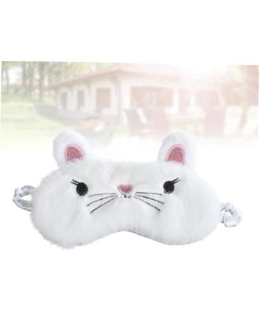 Premium White Sleeping Eye Mask - Comfortable Night Blindfold & Eye Shade for Restful Sleep | International Shipping Available - Buy Online on SooperMarket.com