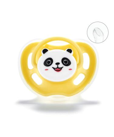 Yuanshenortey Newborn Pacifier Cartoon Panda/Cat Styling Pacifier Baby Accessories Random Color