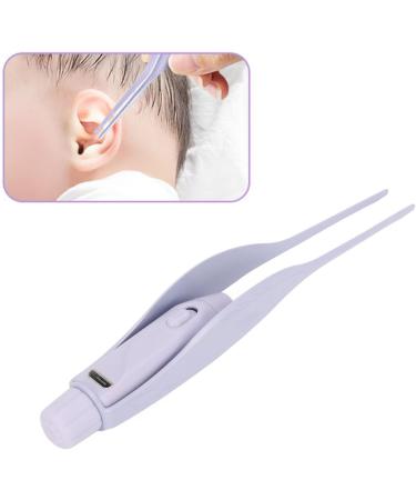 USB Rechargeable Ear Cleaning Tweezers | Anti-Slip Rounded Head Design | LED Ear Spoon for Gentle Earwax Removal - Buy Online on SooperMarket.com
