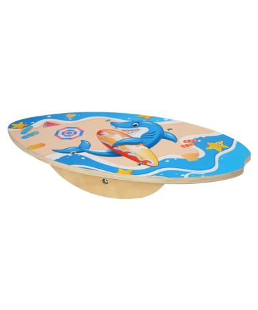 LUOZZY Balance Board Kids Rocking Seesaw Balance Seesaw Training Rocking Board Balance Sports Toy for Kids, Blue
