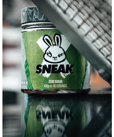 SNEAK Sour Apple Edition Energy Drink | Zero Sugar, Low-Calorie, Vegan | In-Game Focus Boost | 40 Servings, 400g - Pack of 1 - Buy Online on SooperMarket.com
