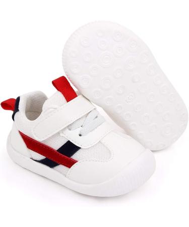MK Matt Keely Baby First Walking Shoes - Toddler Anti-Slip Soft PU Leather Sneakers (Red) - Buy Online on SooperMarket.com