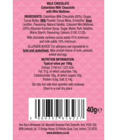 Bon Bon's Gourmet Milk Chocolate Hot Chocolate Spoon 40g - Buy Online on SooperMarket.com