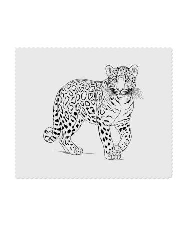 2 x 'Leopard' microfiber lens/glasses cleaning cloths (LC00024022)