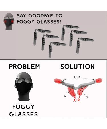 Real D Anti Fog Mask for Glasses Wearers (Grey) - Reusable Silicone Mask Accessory - Buy Online on SooperMarket.com