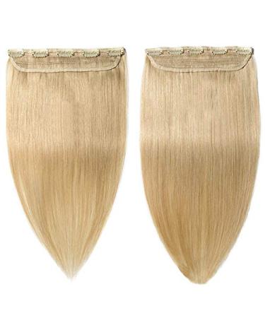 Forever Young UK One Piece Light Blonde 613# Clip in Human Hair Extensions 40g - 100g (16" - 80g)