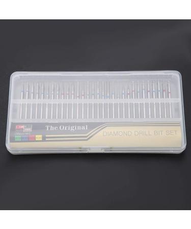 30 Pcs/Set Nail Drill Bits Electric Rotary Diamond Nail File Drill Bits For Manicure Pedicure Diy Nail Art and Cuticle Clean Grinding Polishing Peeling Drill Carving Radian Tools - Buy Online on SooperMarket.com