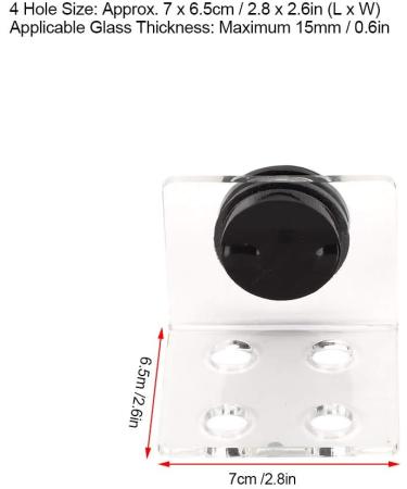 Buy Cikonielf Magnetic Coral Frag Rack - 4 Hole Transparent Acrylic Aquarium Coral Holder for International Shipping - Buy Online on SooperMarket.com