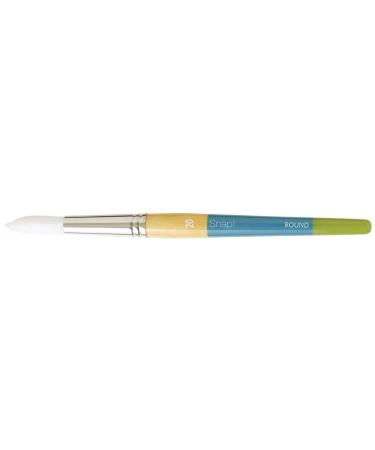 Princeton Taklon Round 20 Snap Brush  White Size 20 Round