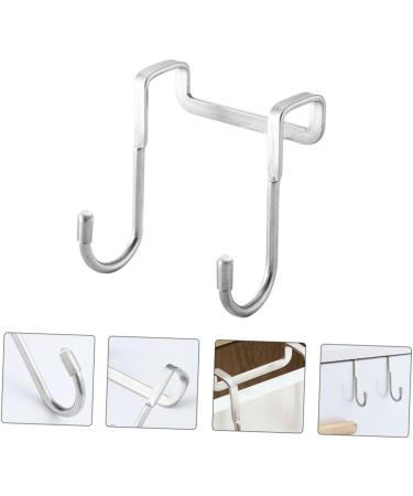 Hemoton 3pcs Wall Hangers for Clothes Cabinet Hook Over The Door Hanging Hooks Perforated Door Hat 7.5X6.5CM Silver - Buy Online on SooperMarket.com