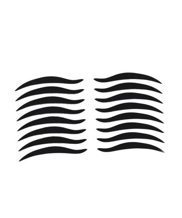 PLAFOPE 80 Pairs Eyeliner Eyeshadow Sticker Eyeliner Stickers LED Eyeliner Strip Crease Eyeline Tape Black