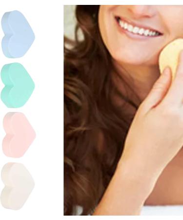 Cosmetic Makeup Sponge Reusable Heart Shaped Makeup Sponge Soft for Men for Foundation Blushes BB Cream for Create Perfect Makeup Effect for Women - Buy Online on SooperMarket.com