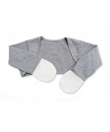 Edenswear Zinc-Infused Mitten Sleeves for Kids with Eczema (Gray 24 Months)