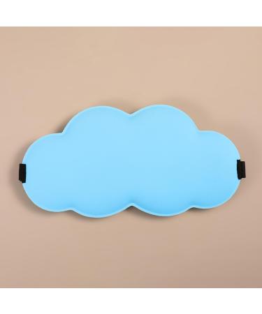 Cloud Eye Shield Seamless Warm Double-Sided Breathable Eye mask Blue free