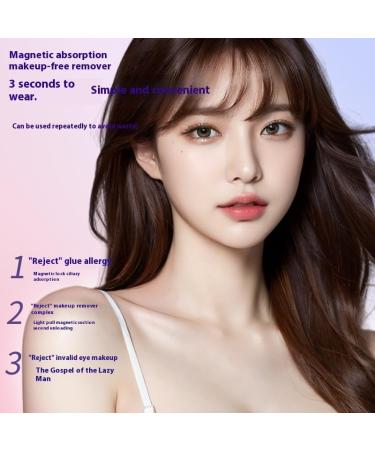 Siare Magnetic Lashes With Applicator Reusable Magnetic Eyelash Kit No Glue Or Liner Needed Waterproof Lightweight Natural Look (EM10) - Buy Online on SooperMarket.com