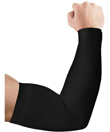 Ruiuzioong armw rmer Sleeves sleeve arm arm sleeves slipproof running armchairs for men women cycling hiking run golf basketball driving outdoors 1 pair black