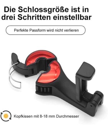 Keeplus 2-in-1 Car Headrest Hook & Phone Holder - Silver | Portable Organizer for Car Seats & Clothes - Buy Online on SooperMarket.com