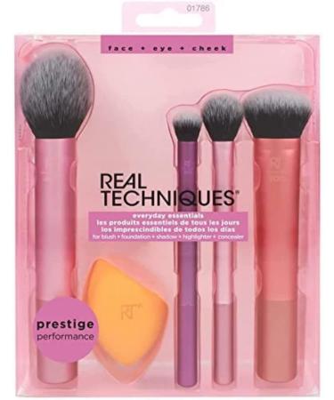 Real Techniques Everyday Essentials + Eye Shade + Blend Brush Set Everyday Essentials Set + Shade - Buy Online on SooperMarket.com