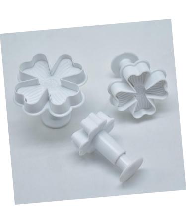OUNONA 9 Pcs Baking Embossed Mold Plunger Mold Cake Mold Baking Mold Four Leaf White Baking Tools 3pcsx3pcs Whitex3pcs - Buy Online on SooperMarket.com