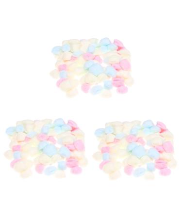 NOLITOY 3pcs 2 Make up Cotton Balls Nail Polish Remover Skin Cleansing Cloths Nail Art Equipment Nail Cleaning Pads Mini Nail Polish Prepping Cotton Ball Manicure Nail Remover Cotton 2X2cmx3pcs As Shownx3pcs
