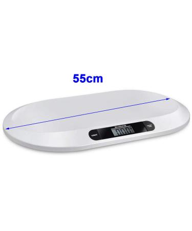 Digital Baby Scales for Newborns - High Accuracy LCD Display 20kg Capacity White - Buy Online on SooperMarket.com