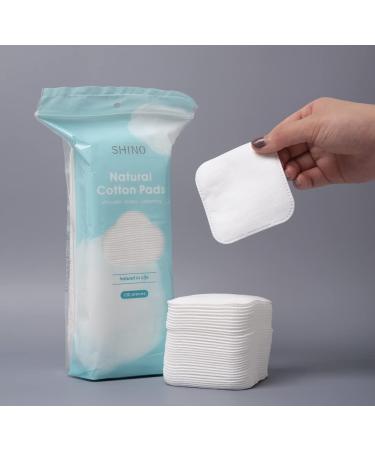 SHINO Natural Square Cotton Pads 100 Ps Biodegradable Pads  Makeup Remover Pads for Sensitive Skin - Beauty  Personal Care  Baby Care & Daily Cosmetics