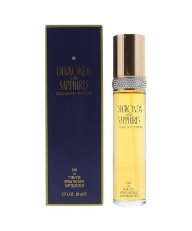 Elizabeth Taylor (elk2h) Diamonds & Sapphires Eau De Toilette Spray 1.7 Oz/ 50 Ml for Women By Elizabeth Taylor 1.7 Fl Oz