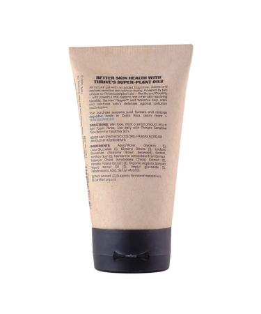 THRIVE All Natural Face Wash for Sensitive Skin - Unscented Gentle Cleanser for Women & Men - Clean, Restore & Combat Skin Stress - Made in USA with Organic Ingredients - Vegan - 3.38 Fl Oz - Buy Online on SooperMarket.com