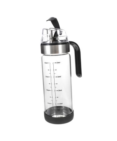 Alipis Automatic Opening and Closing Oiler Glass Oil Pot Glass Dispenser Clear Container Oil Bottle Soy Sauce Bottle Kitchen Oil Pot Soy Sauce Container Stainless Steel Pp Soy Sauce Rack