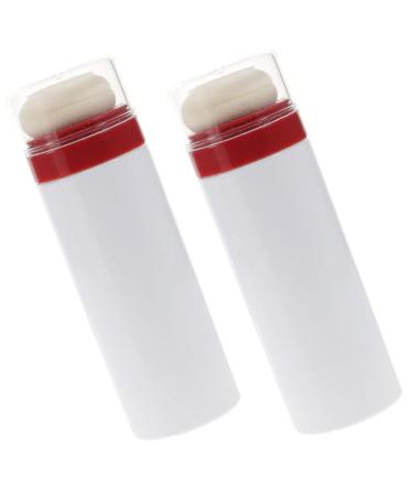 STAHAD 2pcs Powder Puff Box Toddler Bath Sponge Makeup Sponge Holder Makeup Container Body Powder Dispenser with Puff Talcum Powder Dispenser Baby Talcum Powder Bottle or Red Puff Bottle