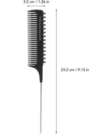 Parting Comb Durable Easy To Grip Lightweight Highlighting Clip Comb for Unisex (Black) - Buy Online on SooperMarket.com