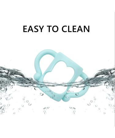 Smarbore Silicone Bottle Handles for Dr Brown Narrow Bottles - 2 Pack Blue | Easy Grip Sippy Cup Handle for Independent Drinking - Buy Online on SooperMarket.com