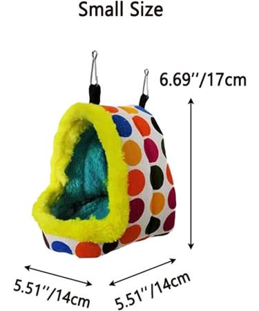 Winter Warm Bird Hanging Hammock: Plush Parrot Nest House Bed for Conure, Lovebird, Budgie, Parakeet, Cockatiel - Cozy Pet Cave Toy & Cage Accessory (Medium) - Buy Online on SooperMarket.com